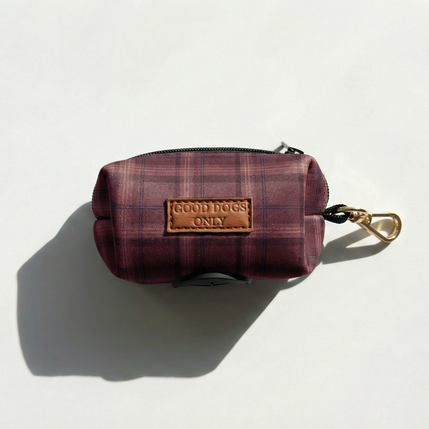 Plaid Waste Bag Holder