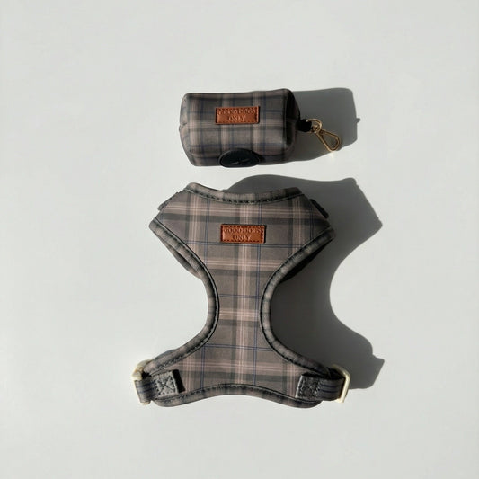 Plaid Waste Bag Holder